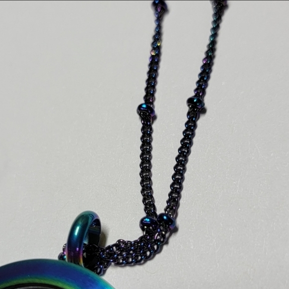 NEW Origami Owl Limited Edition Iridescent Rainbow Mermaid Locket Set VHTF - Picture 7 of 7